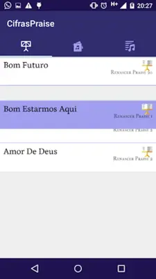 Renascer Praise Cifras android App screenshot 3